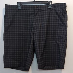 Nike Dri Fit Grey Check Golf Shorts